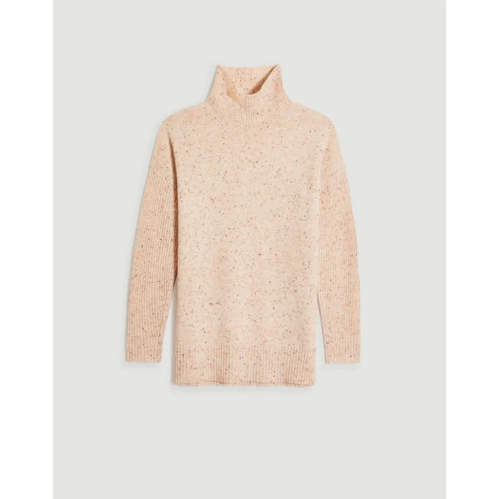 Ann Taylor Speckled Cashmere Turtleneck Sweater
